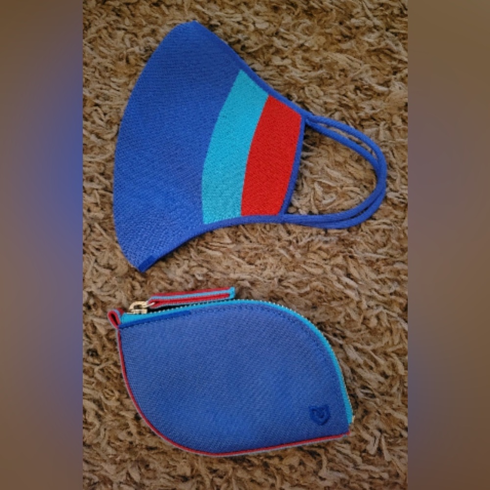 Rothys face mask and pouch